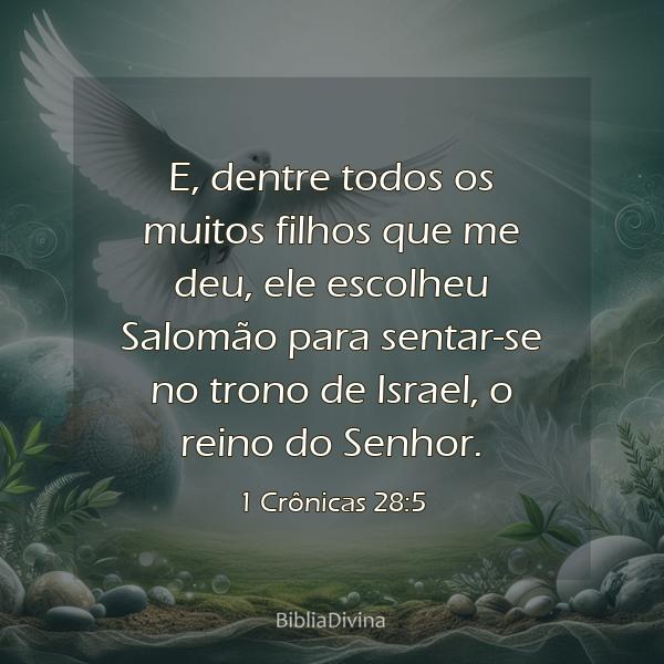 1 Crônicas 28:5