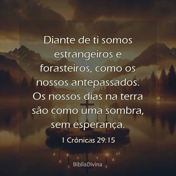 1 Crônicas 29:15