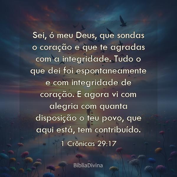 1 Crônicas 29:17