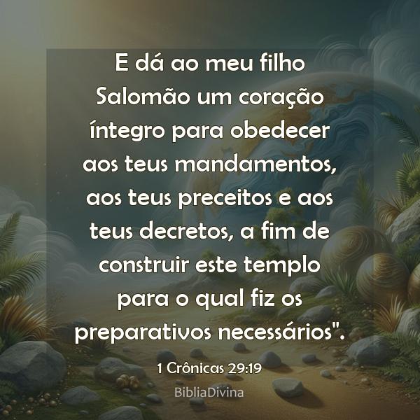 1 Crônicas 29:19