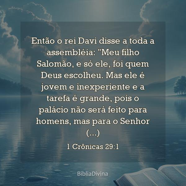 1 Crônicas 29:1