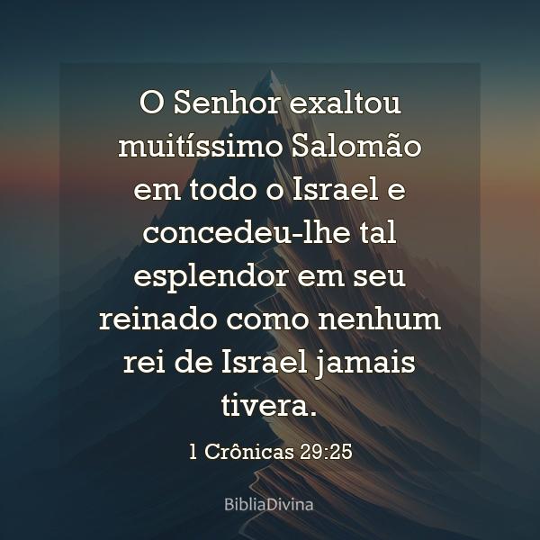 1 Crônicas 29:25