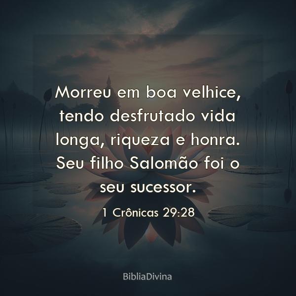 1 Crônicas 29:28