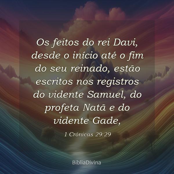 1 Crônicas 29:29