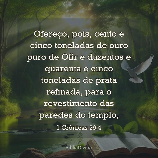 1 Crônicas 29:4