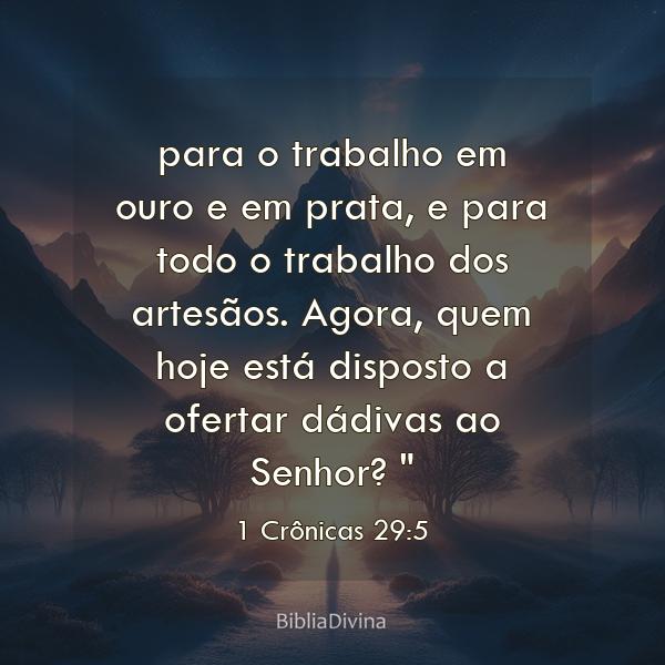 1 Crônicas 29:5