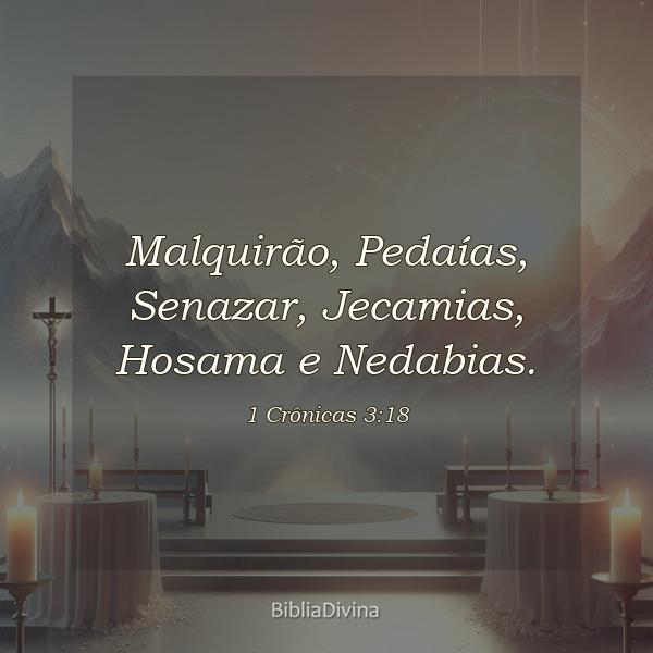 1 Crônicas 3:18