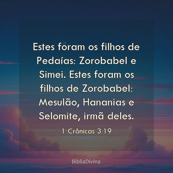 1 Crônicas 3:19