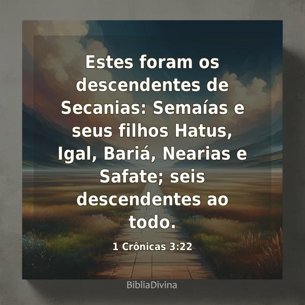 1 Crônicas 3:22