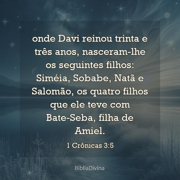 1 Crônicas 3:5