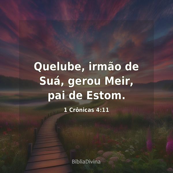 1 Crônicas 4:11