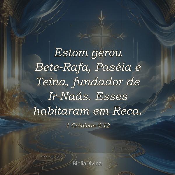 1 Crônicas 4:12