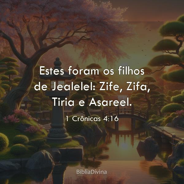 1 Crônicas 4:16