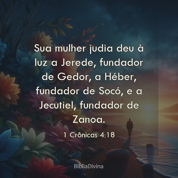 1 Crônicas 4:18