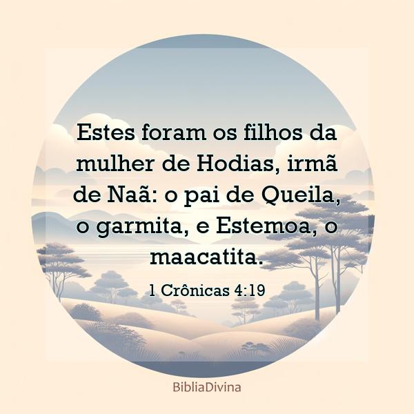 1 Crônicas 4:19