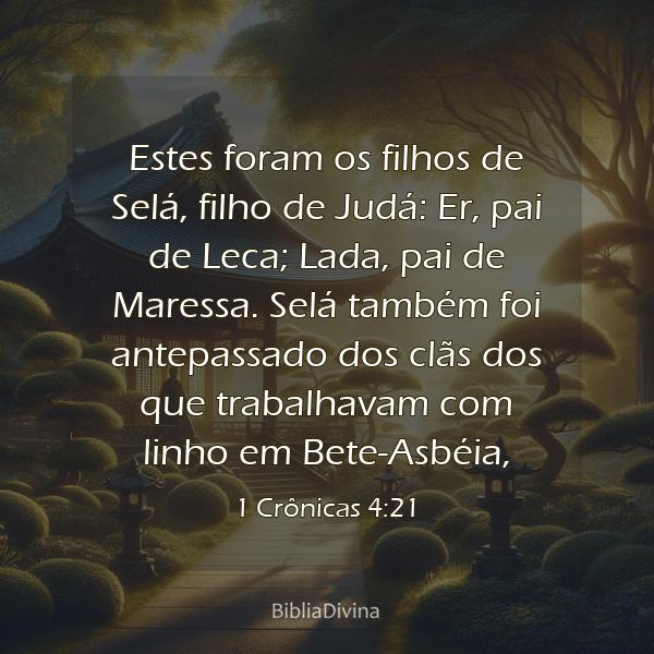 1 Crônicas 4:21