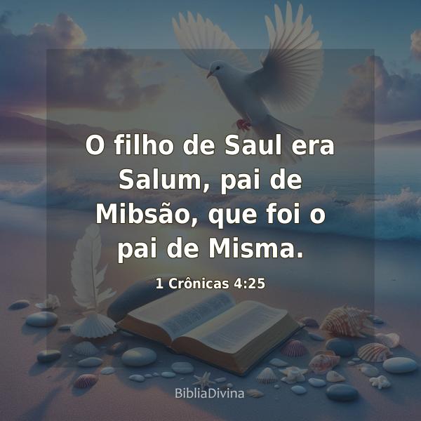 1 Crônicas 4:25