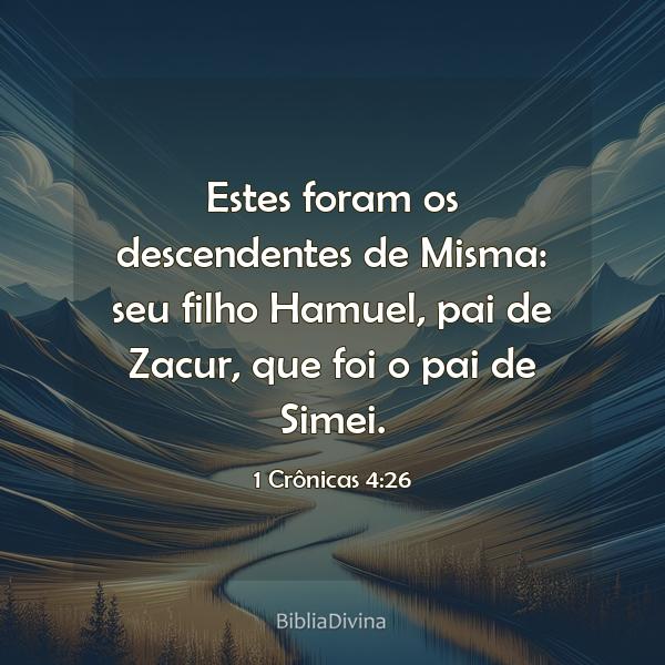 1 Crônicas 4:26