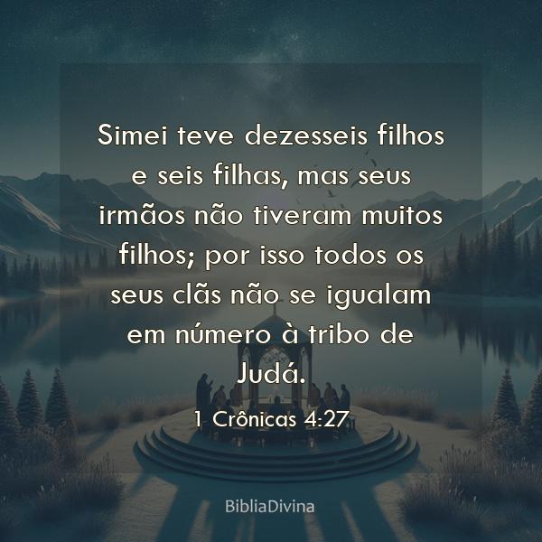 1 Crônicas 4:27