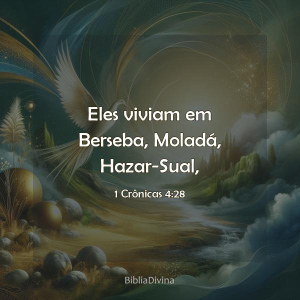 1 Crônicas 4:28