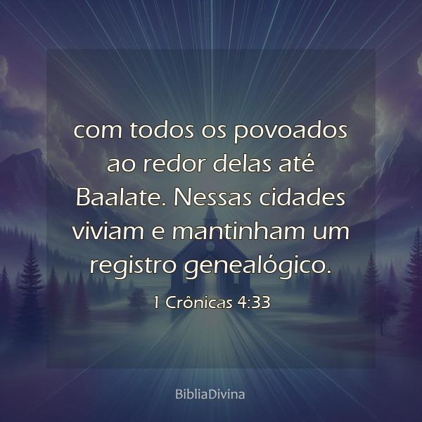 1 Crônicas 4:33