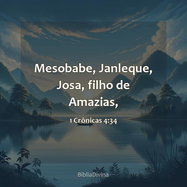 1 Crônicas 4:34