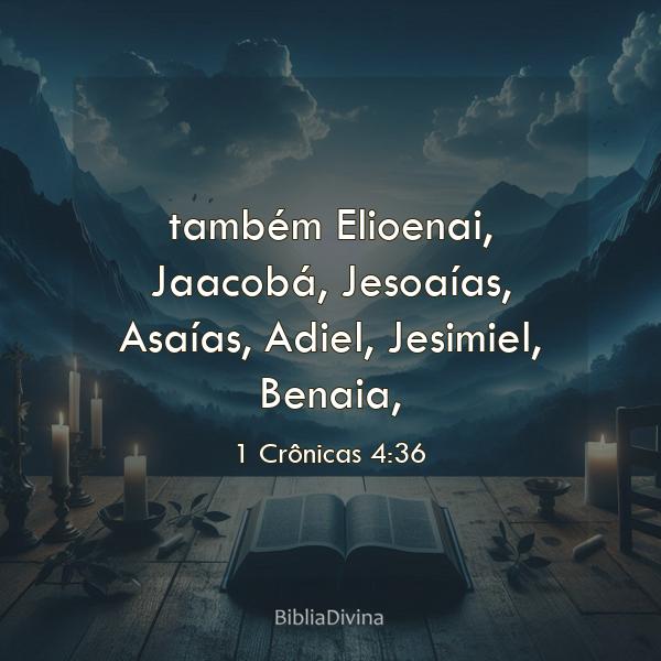 1 Crônicas 4:36