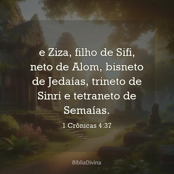 1 Crônicas 4:37