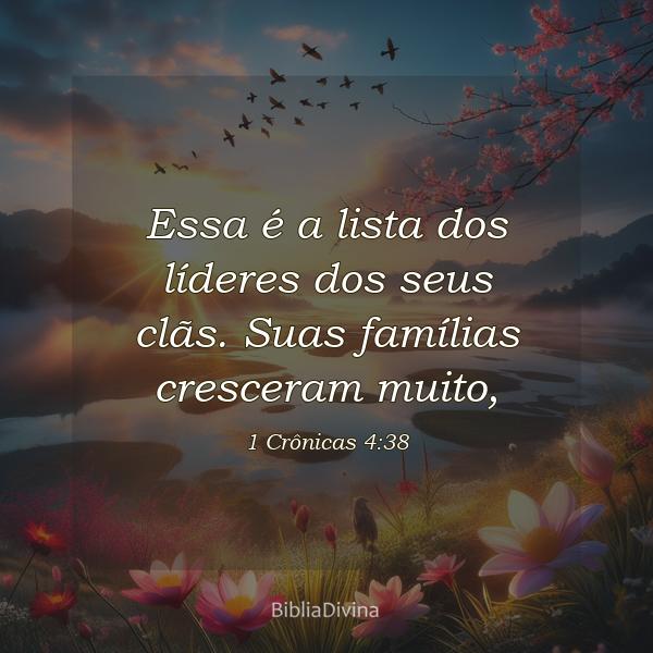 1 Crônicas 4:38