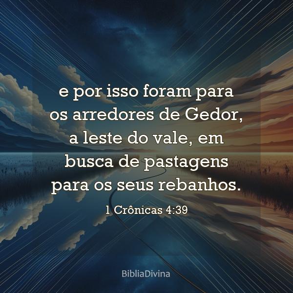 1 Crônicas 4:39