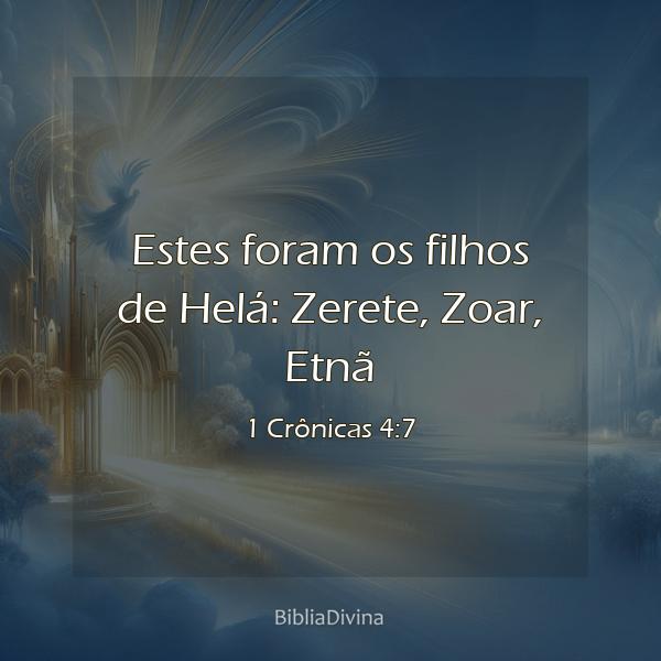 1 Crônicas 4:7