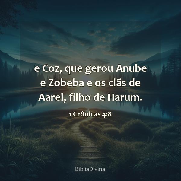 1 Crônicas 4:8