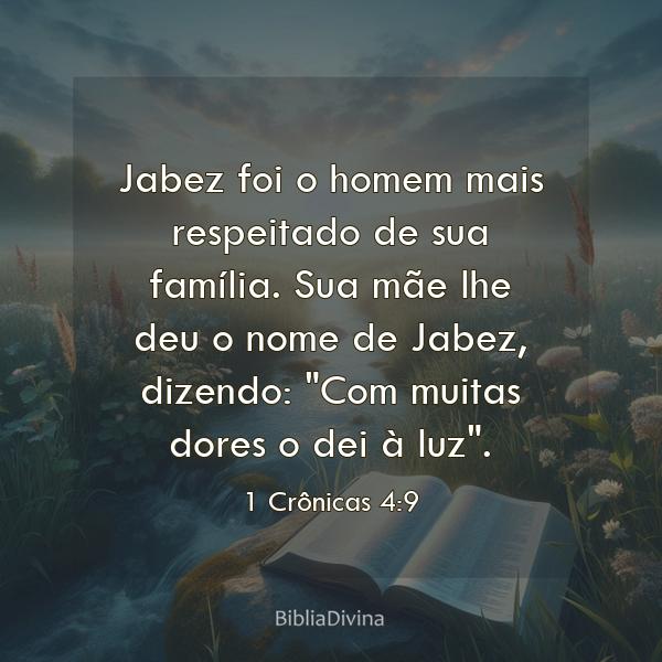 1 Crônicas 4:9