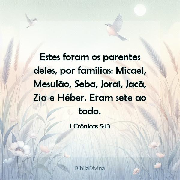 1 Crônicas 5:13