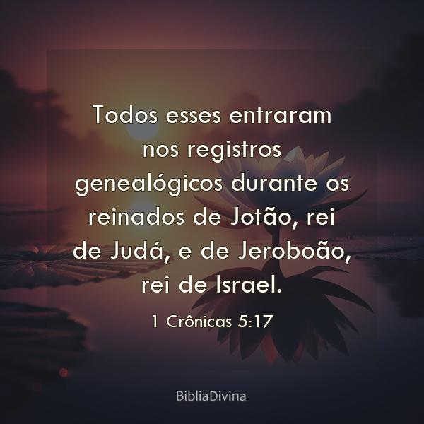 1 Crônicas 5:17