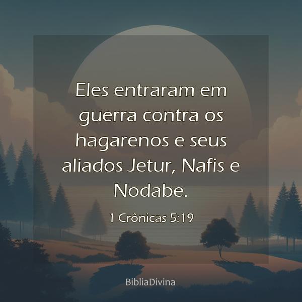 1 Crônicas 5:19