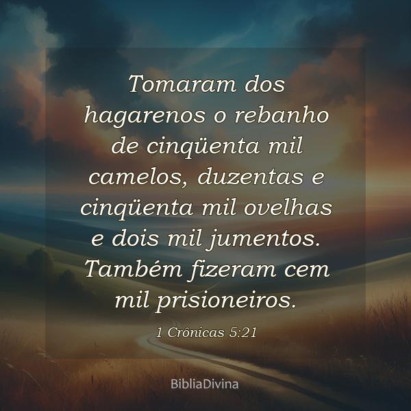 1 Crônicas 5:21