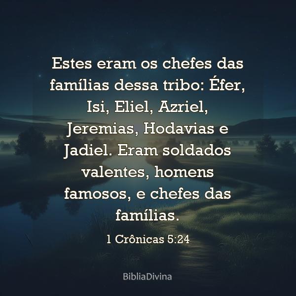 1 Crônicas 5:24