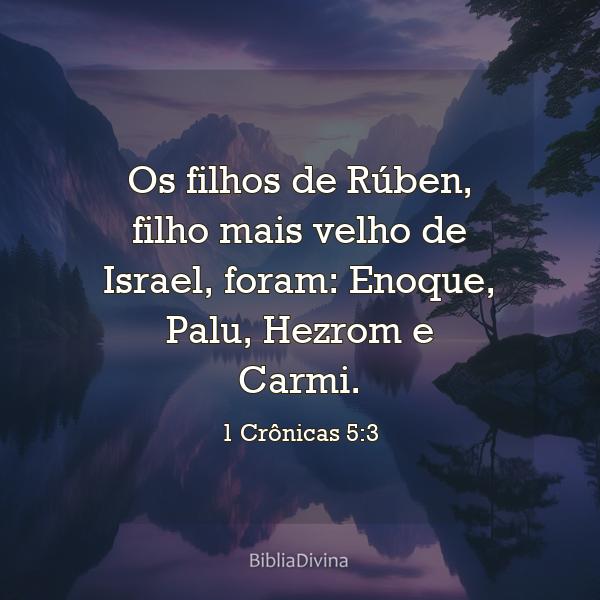 1 Crônicas 5:3