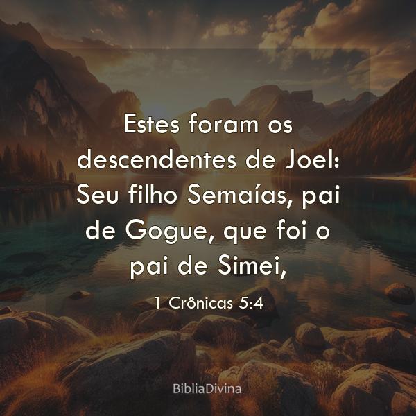 1 Crônicas 5:4