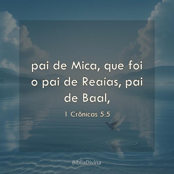 1 Crônicas 5:5