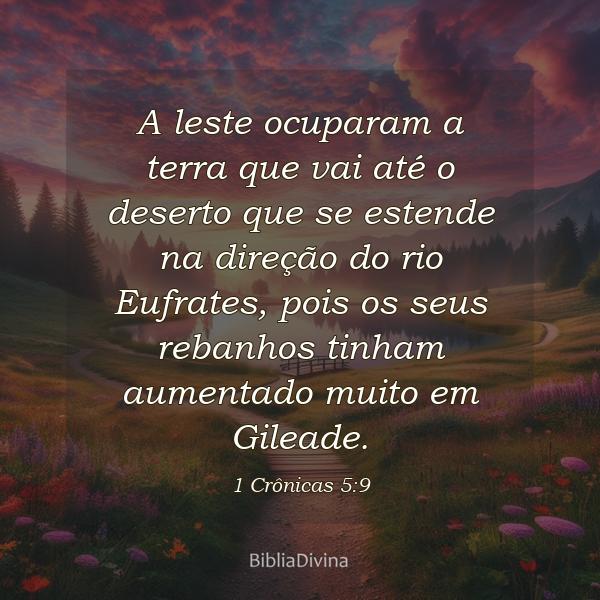 1 Crônicas 5:9