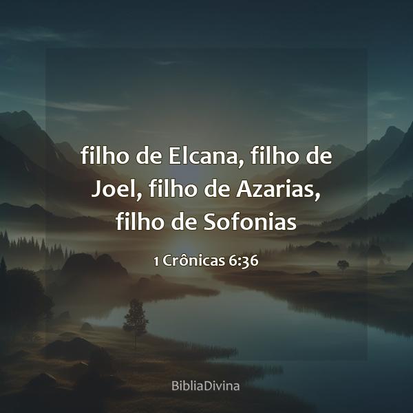 1 Crônicas 6:36