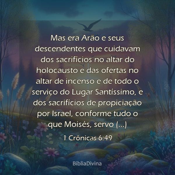 1 Crônicas 6:49