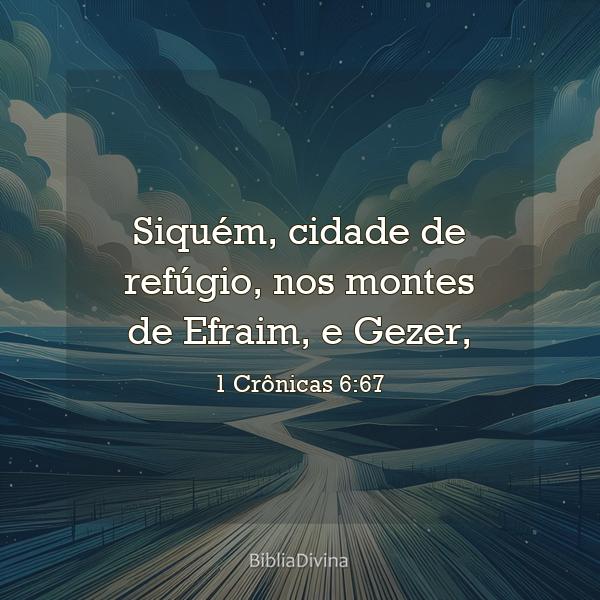 1 Crônicas 6:67