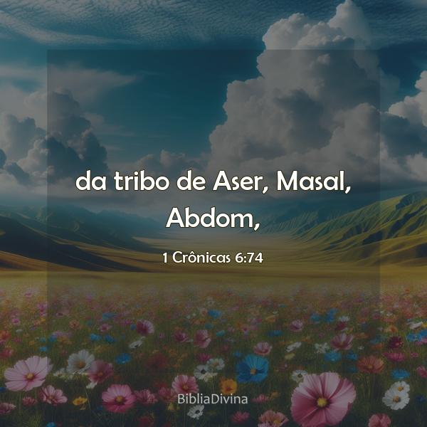 1 Crônicas 6:74