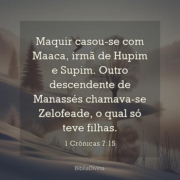 1 Crônicas 7:15