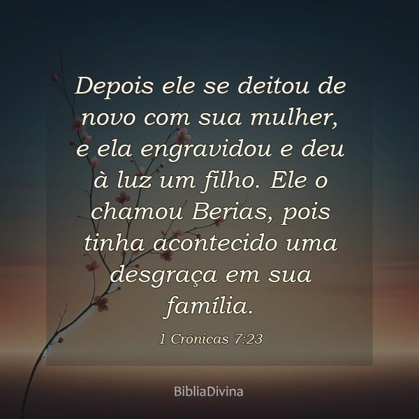 1 Crônicas 7:23