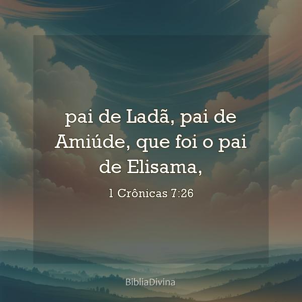 1 Crônicas 7:26