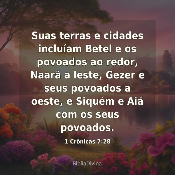 1 Crônicas 7:28